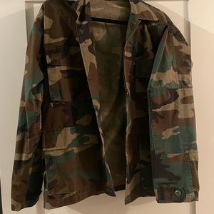 Oversized camo jacket